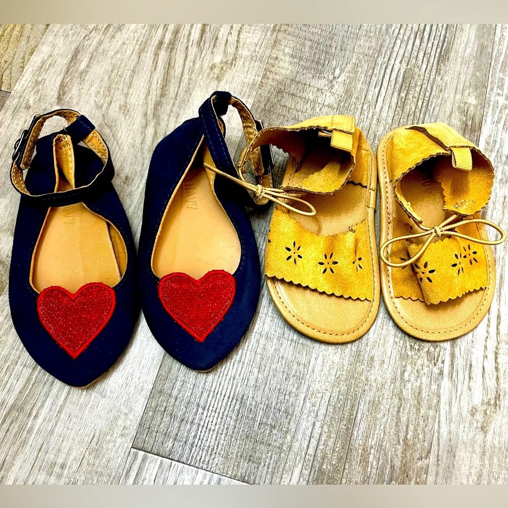 toddler hard to find heart ballet flats & sandals